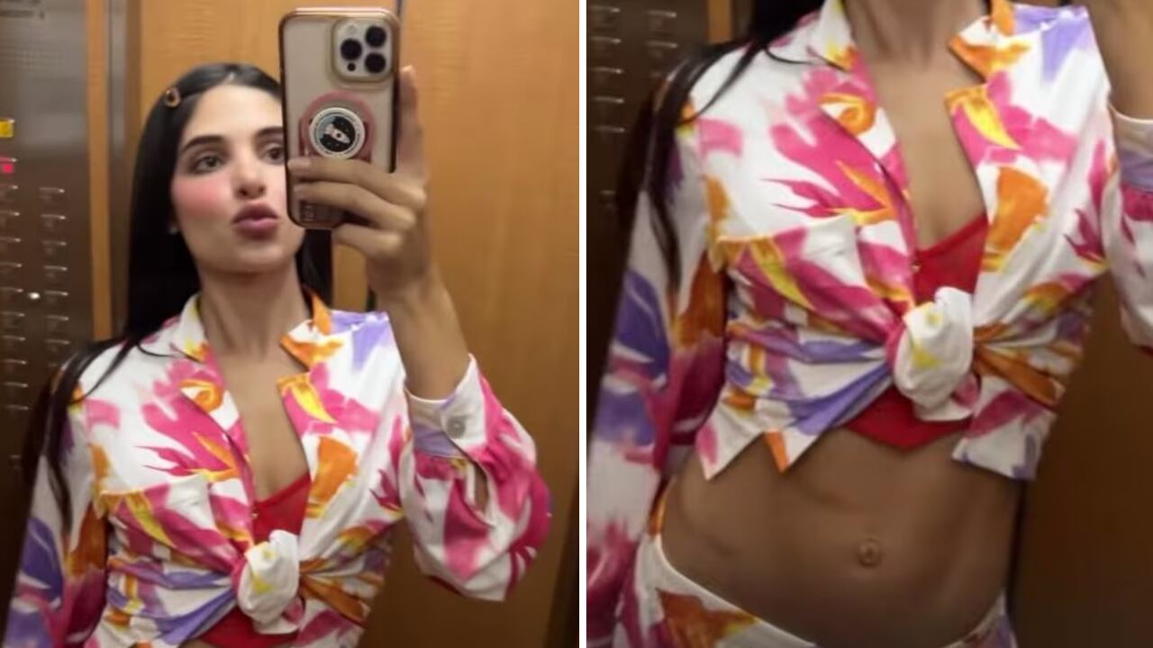 La modelo publicó en sus historias un video en el que su belleza quedó registrada.