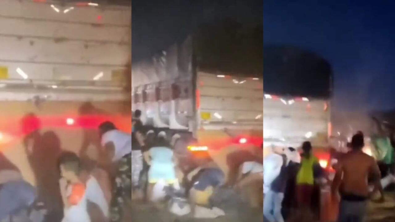 Robo a camión en Barranquilla.