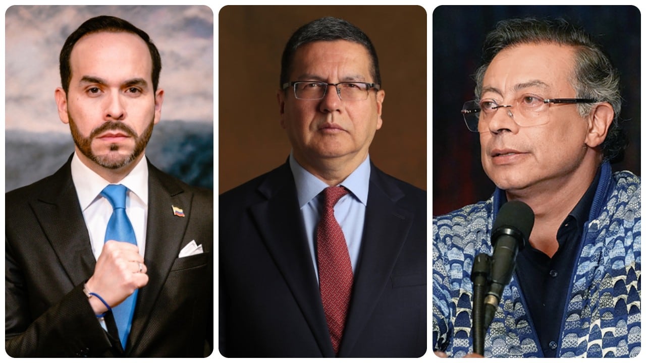 Abelardo de la Espriella, Germán Calderón España y Gustavo Petro.