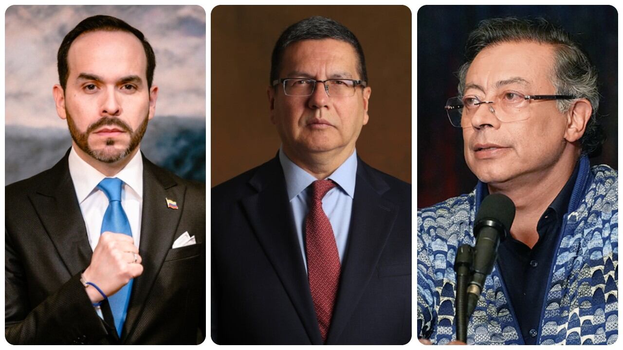 Abelardo de la Espriella, Germán Calderón España y Gustavo Petro.