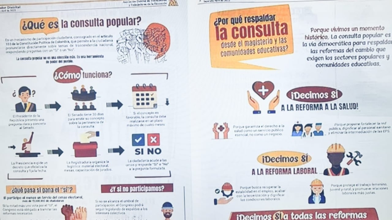 La cartilla de Fecode sobre la consulta popular.