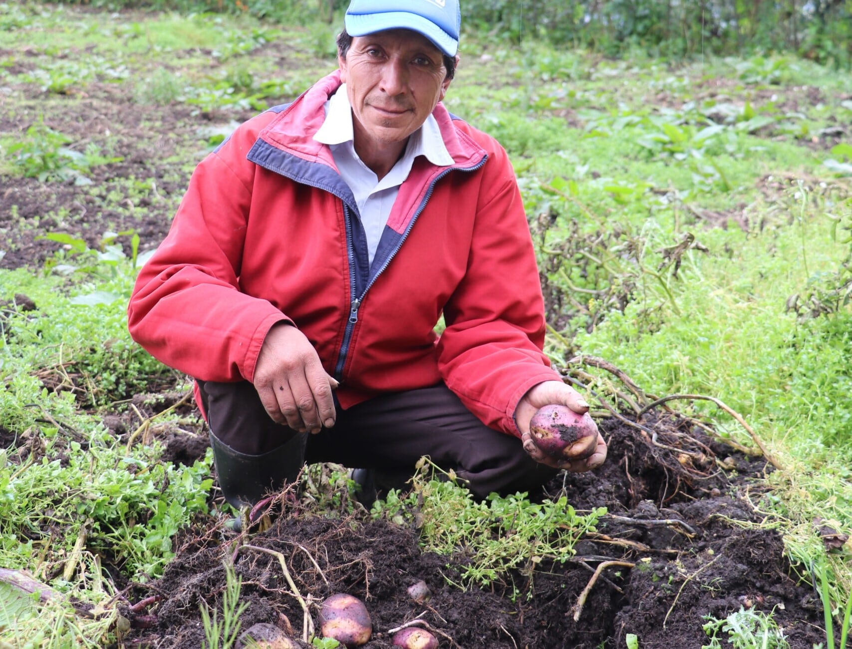 Carlomal Luna Nañez, campesino de Cubijal alto, Catambuco