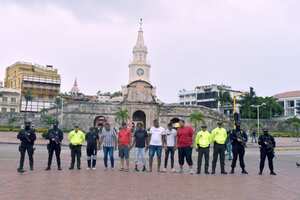 Capturados por los delitos de explotación sexual.