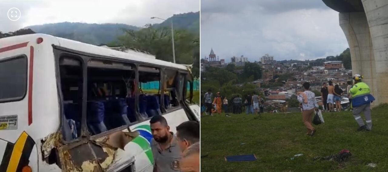 Accidente vial en la vía La Calera