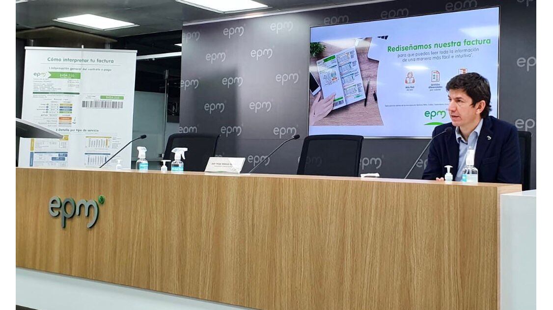 La nueva factura comenzará a llegar a los cerca de 1,4 millones de clientes de EPM a partir de marzo. Foto: EPM