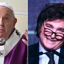 Papa Francisco y Javier Milei.