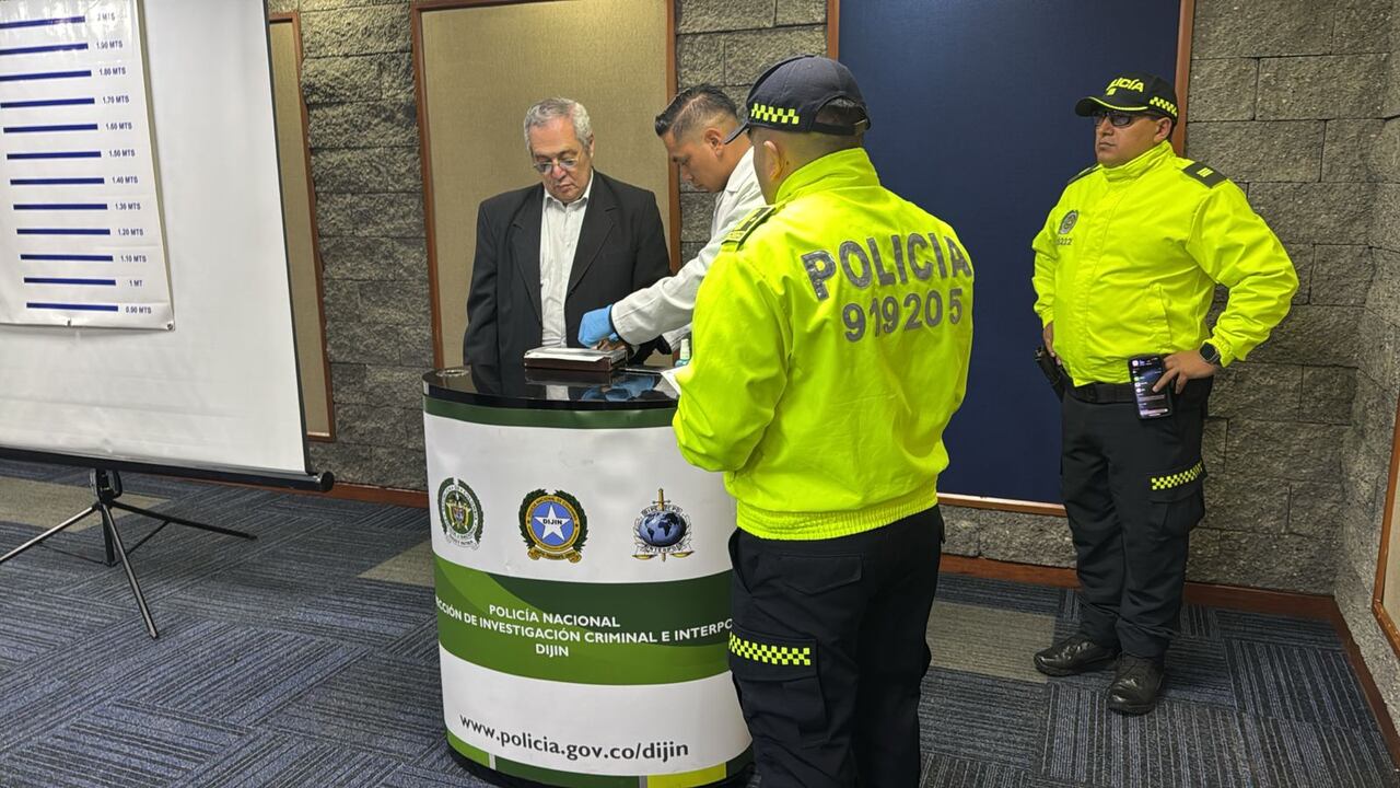 El expresidente del Senado Iván Name al momento de su captura.