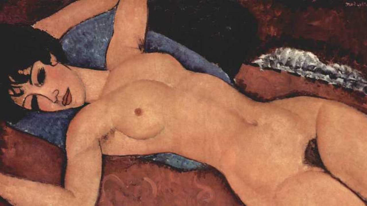 Desnudo acostado, Amedeo Modigliani, 1917-1918.