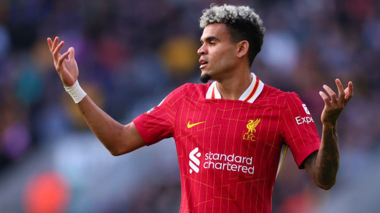 Luis Díaz con el Liverpool.