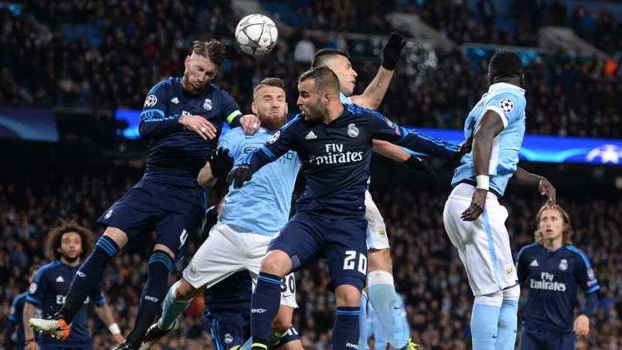 Real Madrid vs. Manchester City es uno de los partidos aplazados de la Champions. Foto: AFP