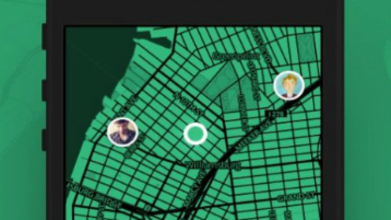 Cloak te avisa quiénes de tus contactos están cerca y a qué distancia.