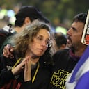 Demonstrators take part in a protest calling for action to secure the release of Israelis held hostage in Gaza since the October 2023, in front of the Israeli defence ministry in Tel Aviv on January 15, 2025, amid the ongoing war between Israel and the militant Hamas group. Según dos fuentes próximas a Hamás, en la primera fase del acuerdo se deberían liberar a 33 rehenes, a cambio de un millar de palestinos detenidos por Israel. Serían liberados "por grupos, empezando por los niños y las mujeres". (Photo by Jack GUEZ / AFP)