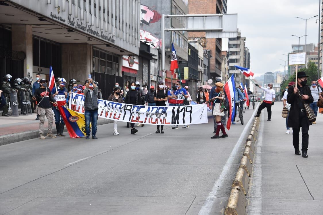 Paro nacional Centro, carrera decima, san victorino