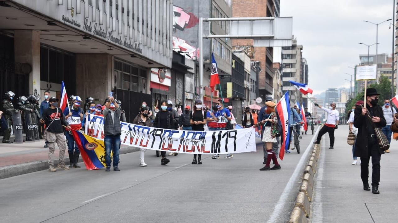 Paro nacional Centro, carrera decima, san victorino