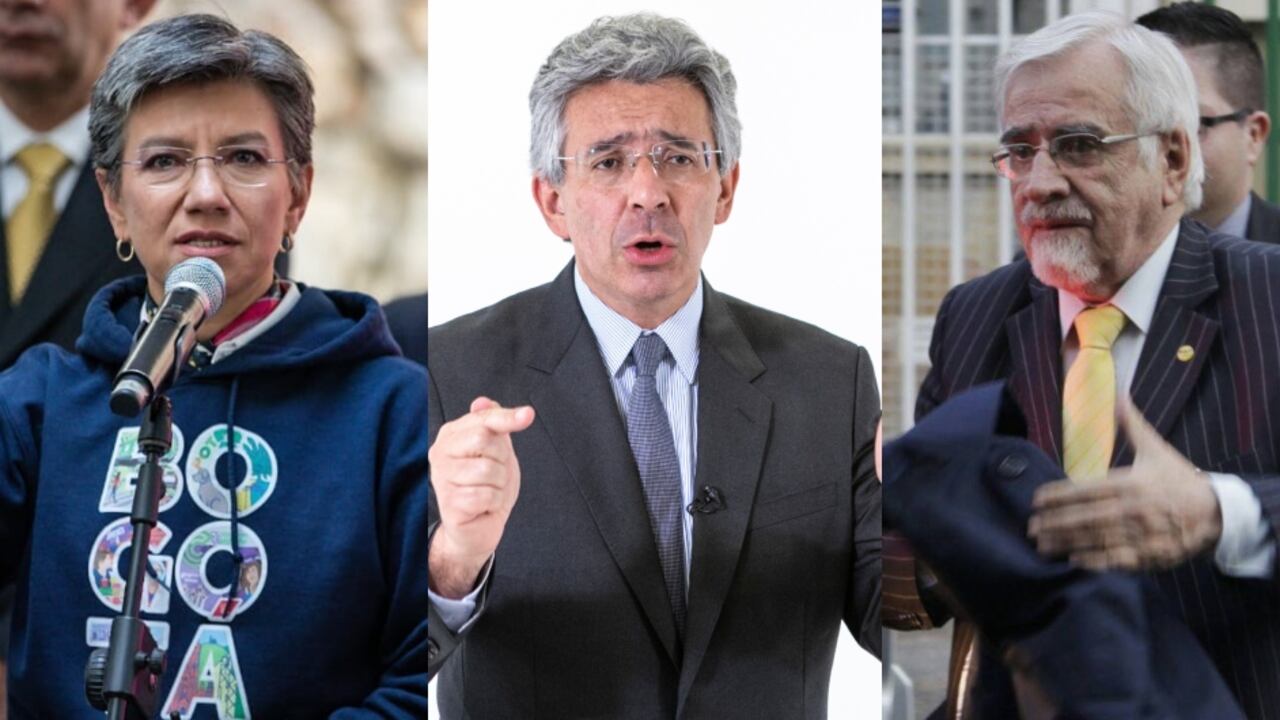 Claudia López, Enrique Gómez y Germán Navas Talero.