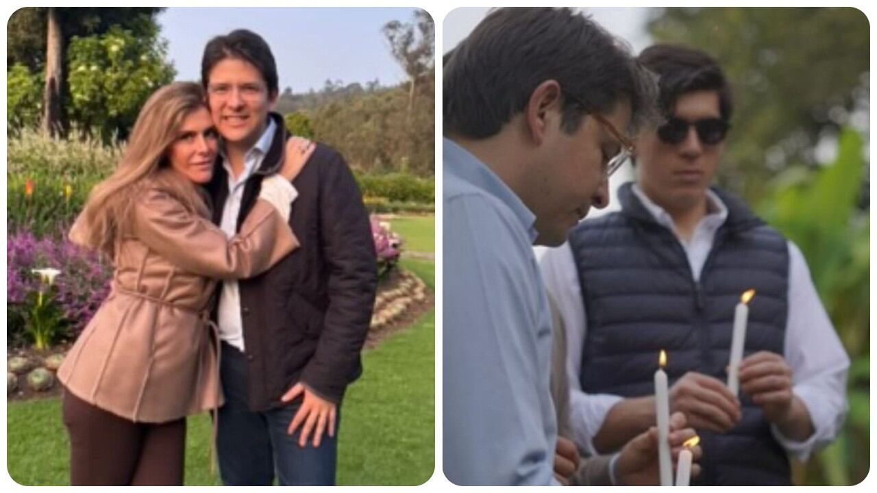 María Carolina Hoyos y su hermano, Miguel Uribe Turbay.