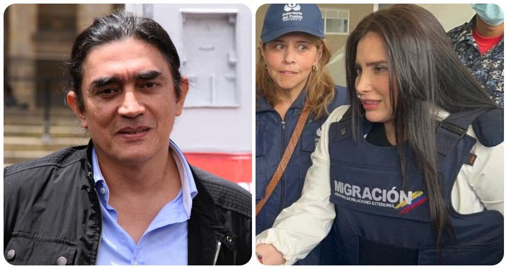 Gustavo Bolívar y Aida Merlano.