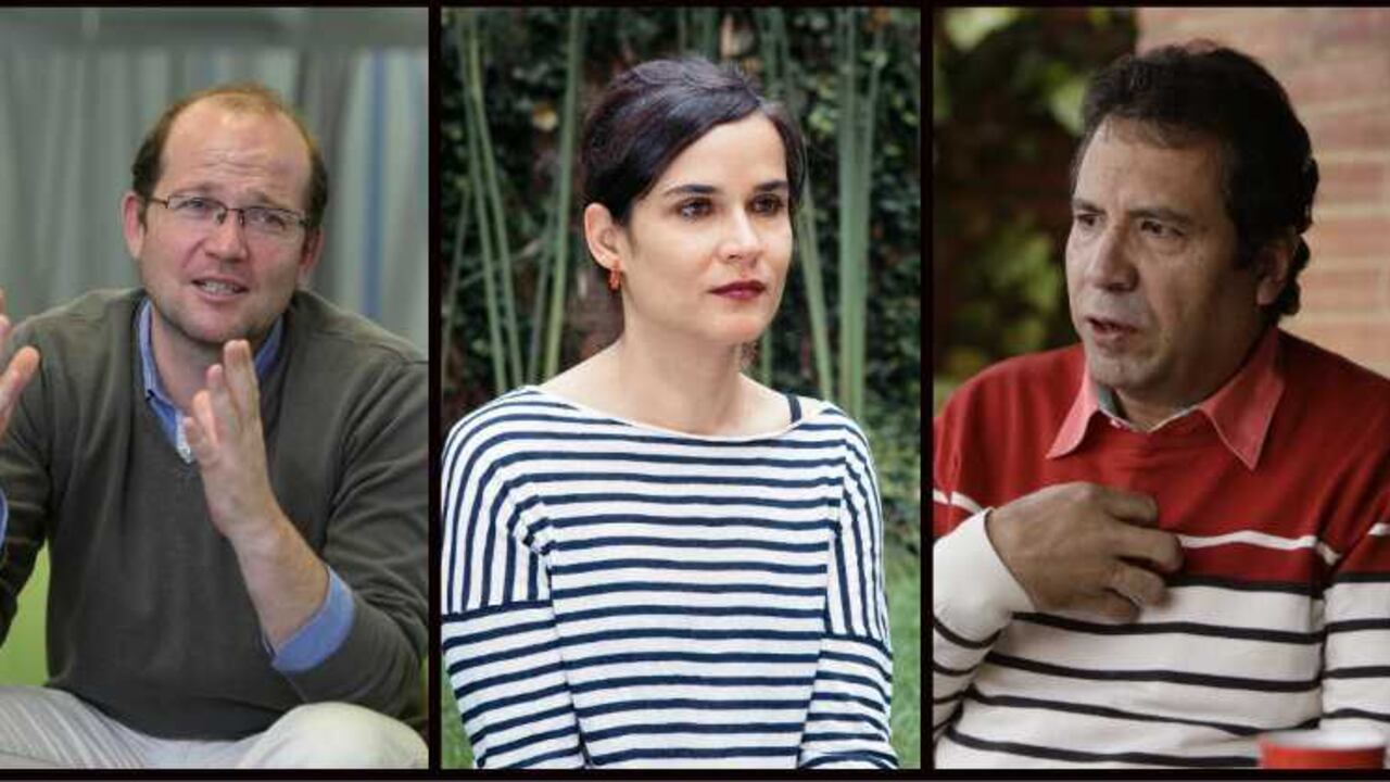 Daniel Samper Ospina, Carolina Sanín y Alberto Salcedo Ramos.