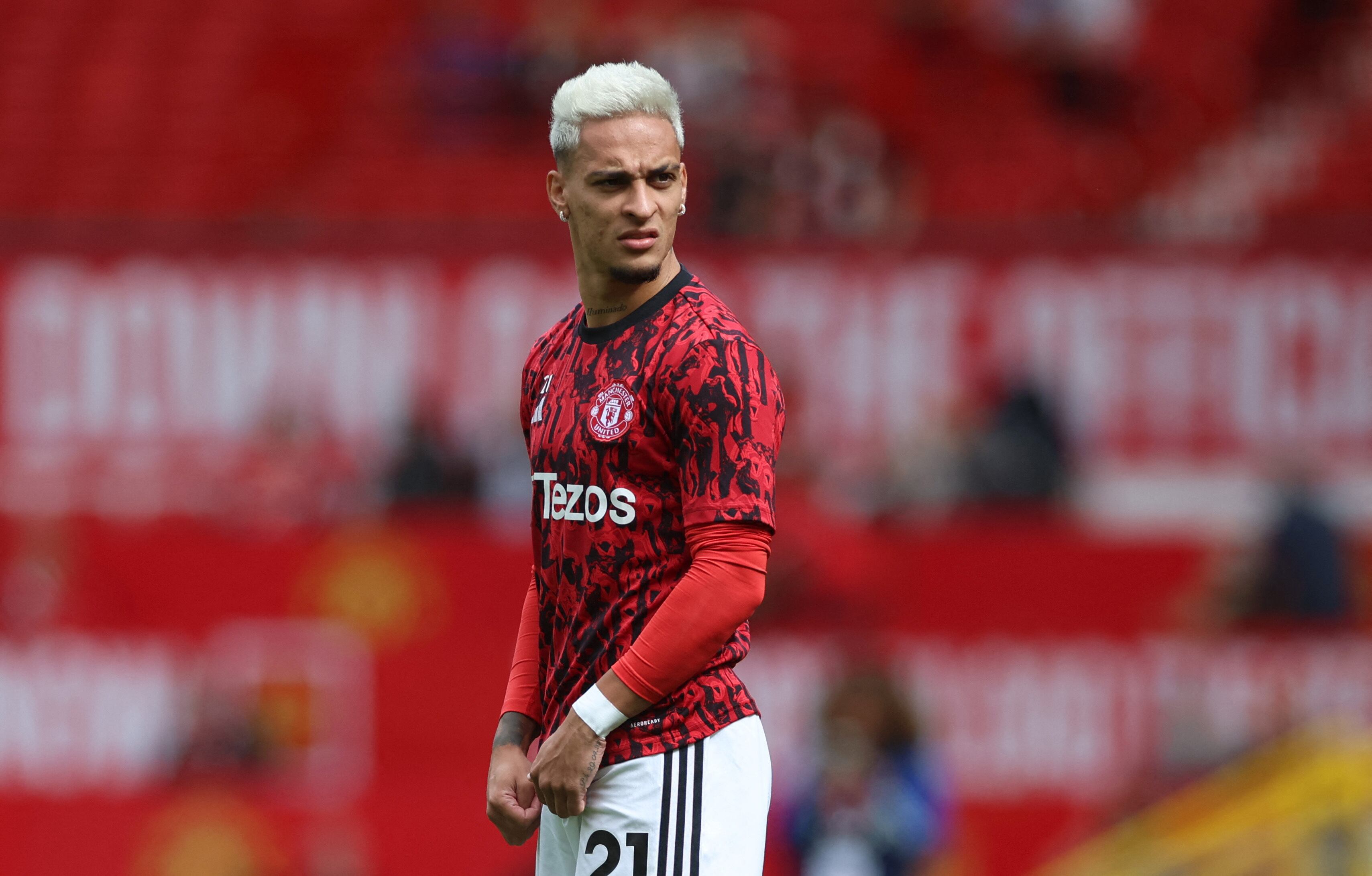 Antony, futbolista del Manchester United.