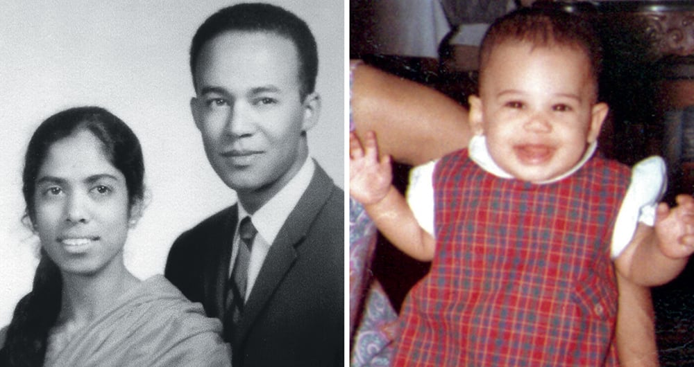 Sus padres, Shyamala Gopalan, de India, y Donald Jasper Harris, de Jamaica, tuvieron un amargo divorcio y por eso Kamala, la primogénita, no se trata con él.