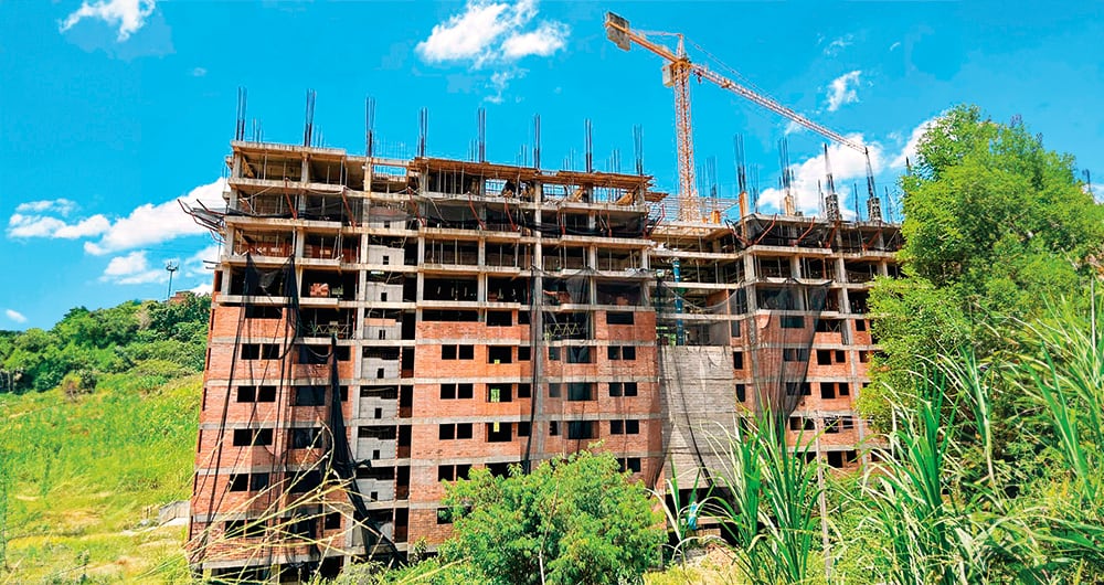 Uno de los proyectos inmobiliarios que son materia de polémica en Itagüí, Antioquia.