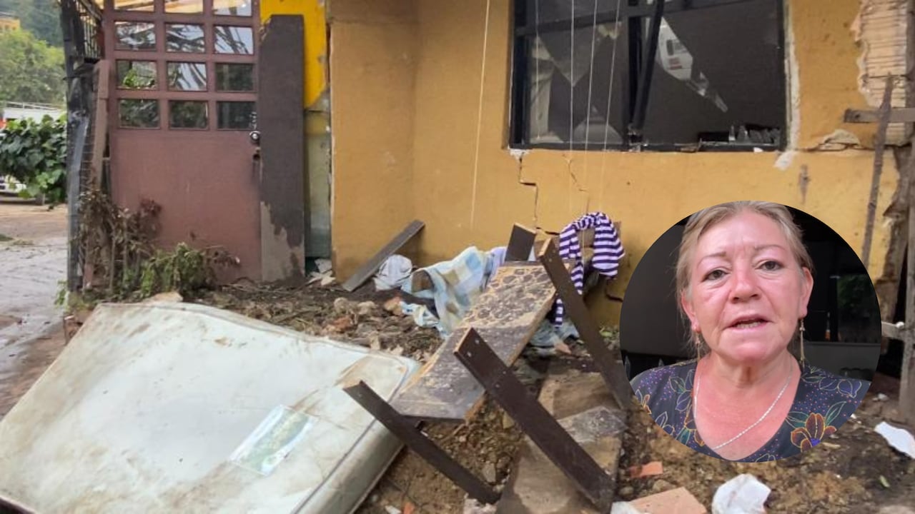 Afectaciones a la vivienda de afectados en la vía La Calera - Bogotá.