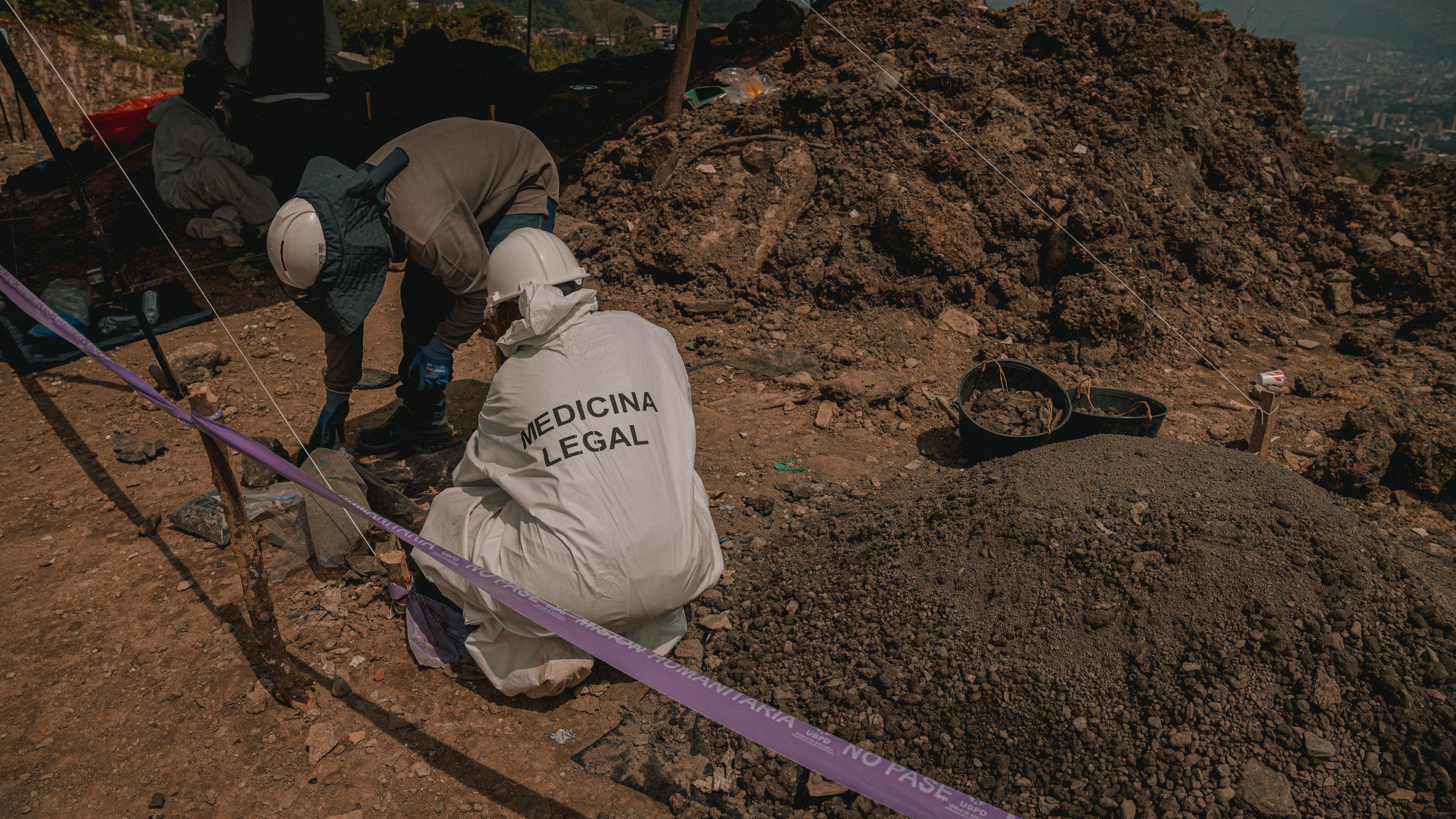 Hallazgos de restos óseos en La Escombrera, Comuna 13, en Medellín.