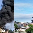 Voraz incendio en Apartadó, Antioquia, este 3 de junio.