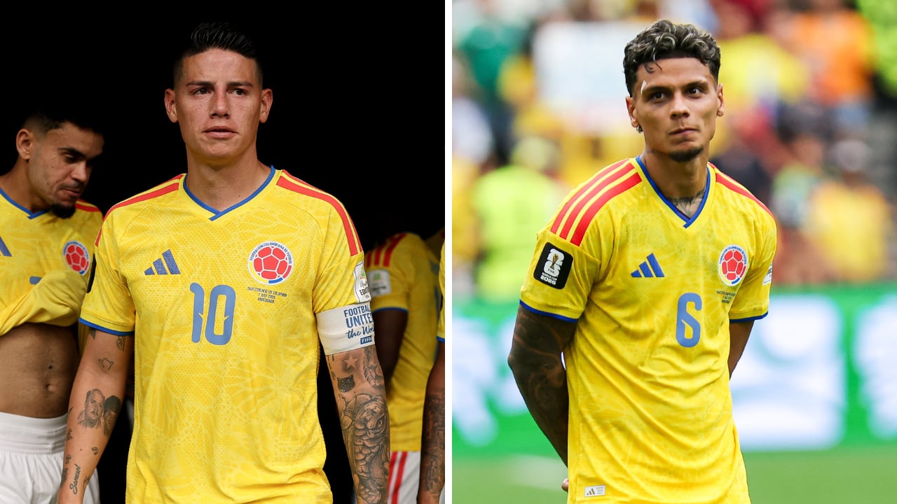 James Rodríguez (izq.) y Richard Ríos (der.) en el Mundial 2026 al servicio de la Selección Colombia.