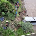 Migrantes mueren al caer autobús en abismo en Honduras