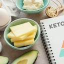 dieta cetogénica con diagrama de nutrición, bajo en carbohidratos, plan de comidas saludable para perder peso alto en grasas