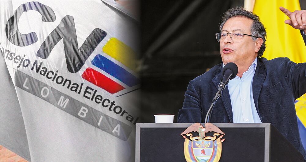    Gustavo Petro no ha debatido sobre las pruebas en su contra. Al contrario, se ha dedicado a cuestionar a los magistrados del CNE.