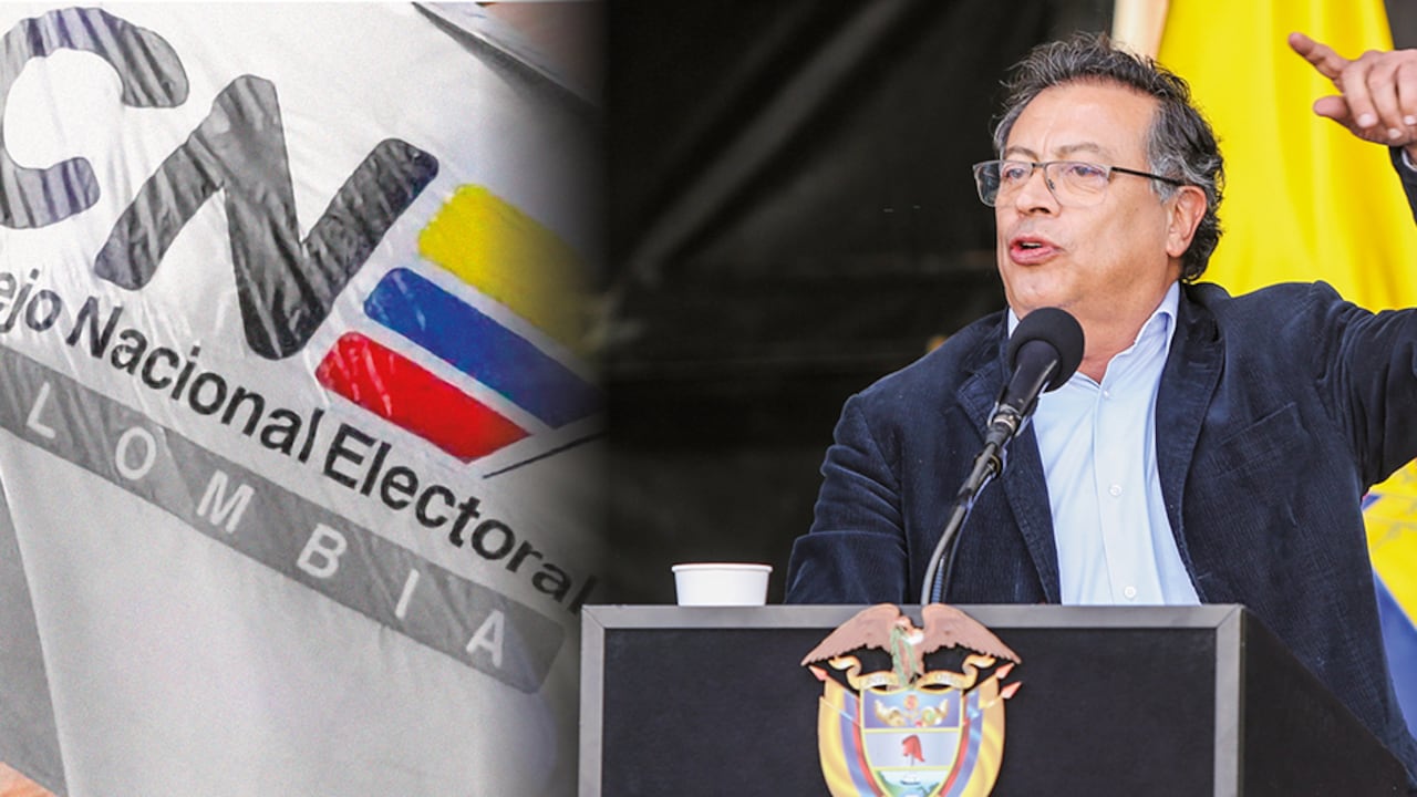 Gustavo Petro y el CNE.