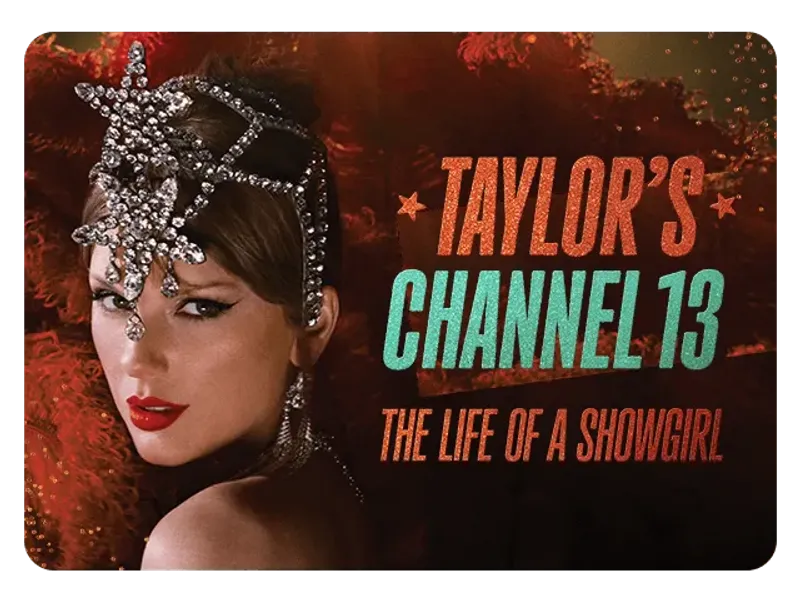 El Canal 13 de Taylor Swift es el destino definitivo para Taylor Swift, donde se destaca su nuevo álbum y se exhibe cada era de su música.