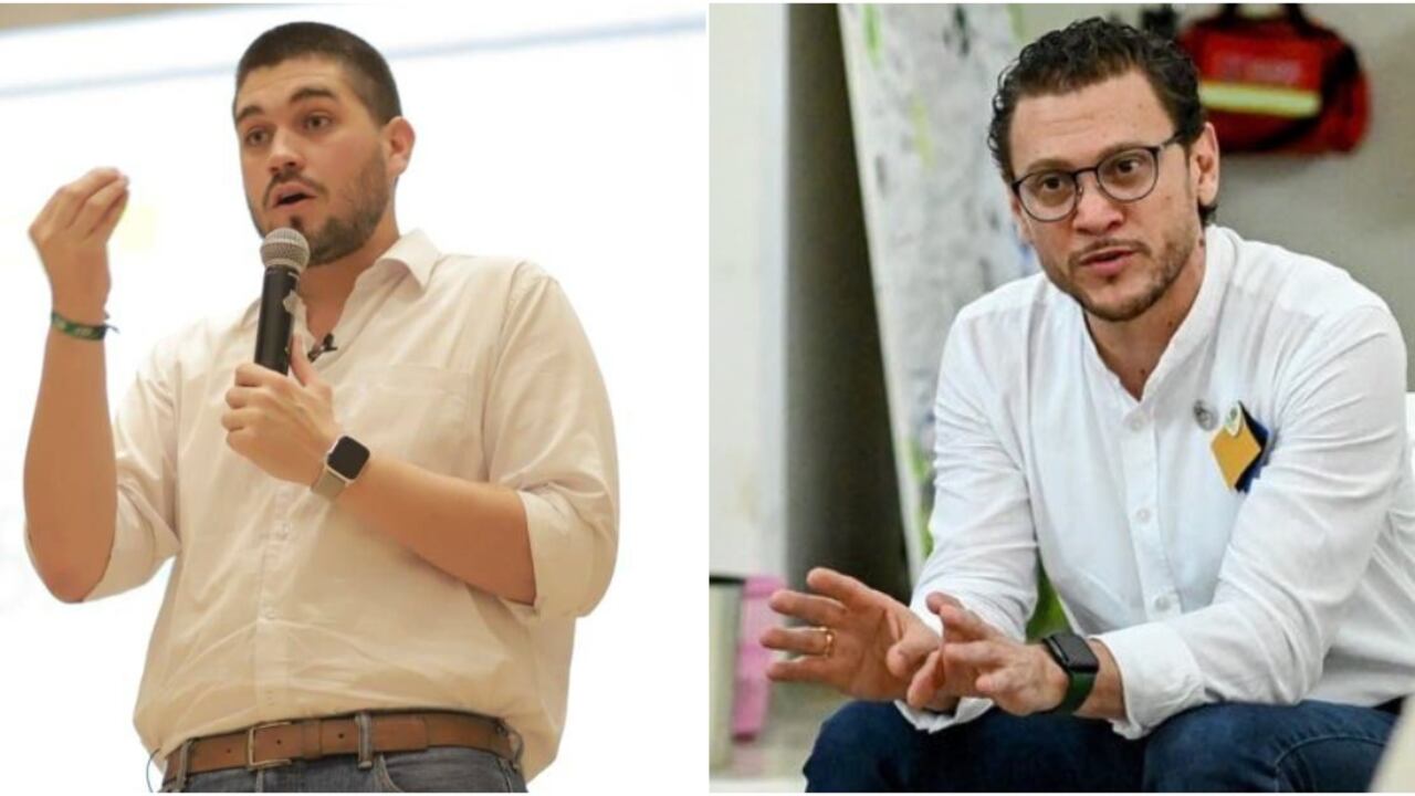 Óscar Escobar y Andrés Felipe Ramírez, alcaldes de Palmira y Jamundí, respectivamente.