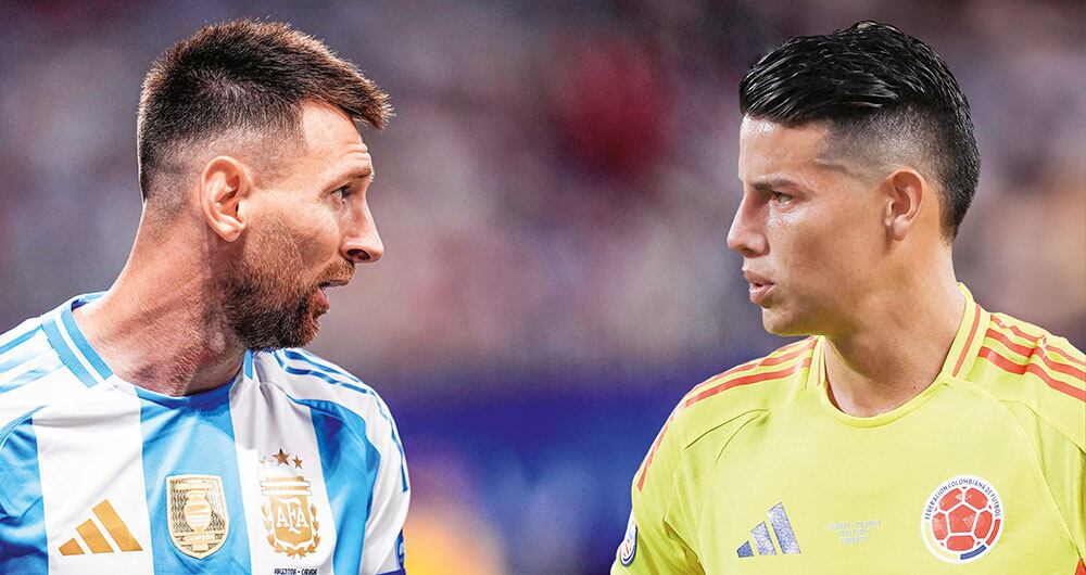    El duelo entre James y Messi se vivió en los clásicos entre el Real Madrid y Barcelona en España. Ahora se encuentran nuevamente representando a sus países. 