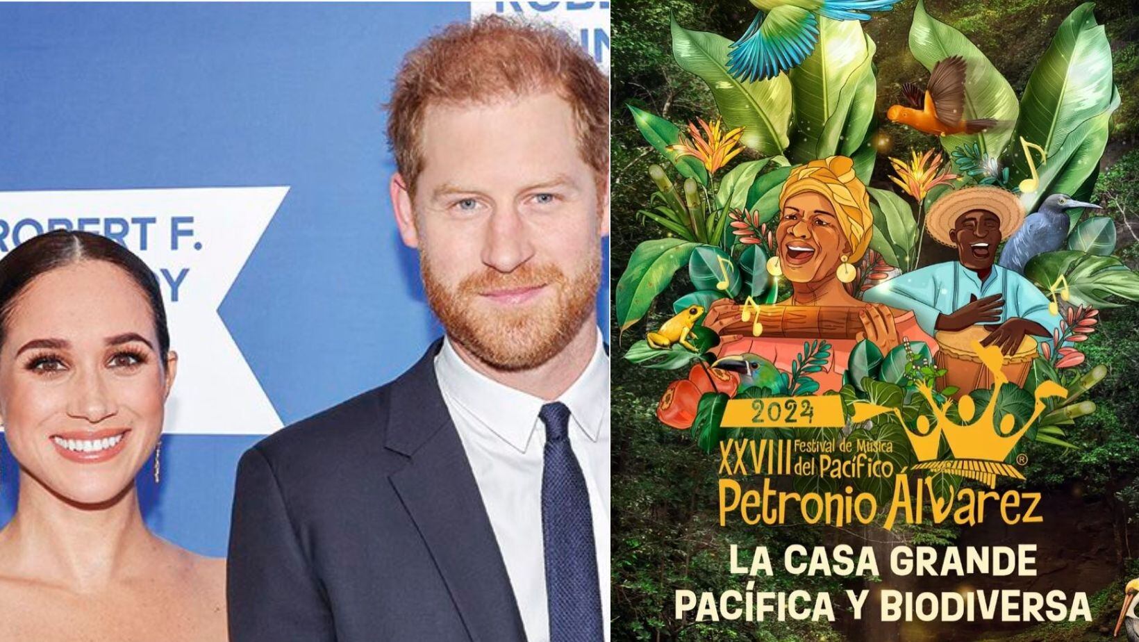El príncipe Harry y Meghan Markle pronto llegan a Colombia; en su agenda incluyen el Festival Petronio Álvarez