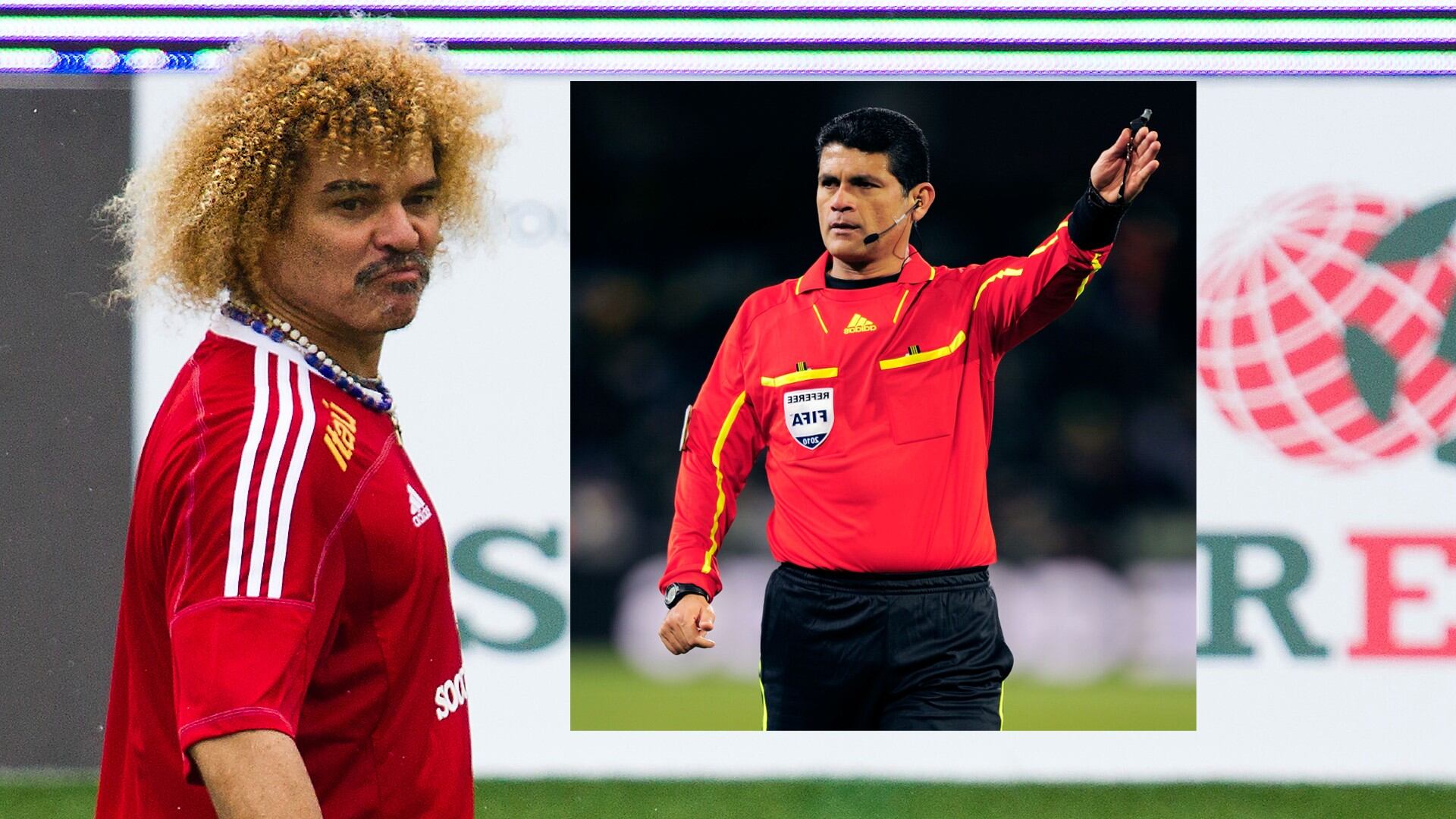 Carlos 'El Pibe' Valderrama y Óscar Julián Ruiz, protagonistas de un episodio vergonzoso en el fútbol colombiano.