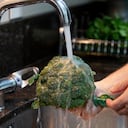 Las verduras, como el brócoli, deben lavarse antes de ser consumidas.