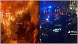 Dos heridos leves dejó incendio en un restaurante de Londres.