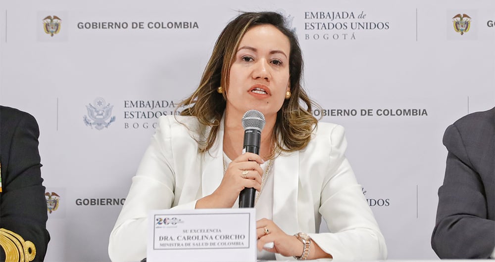 Carolina Corcho, ministra de Salud.