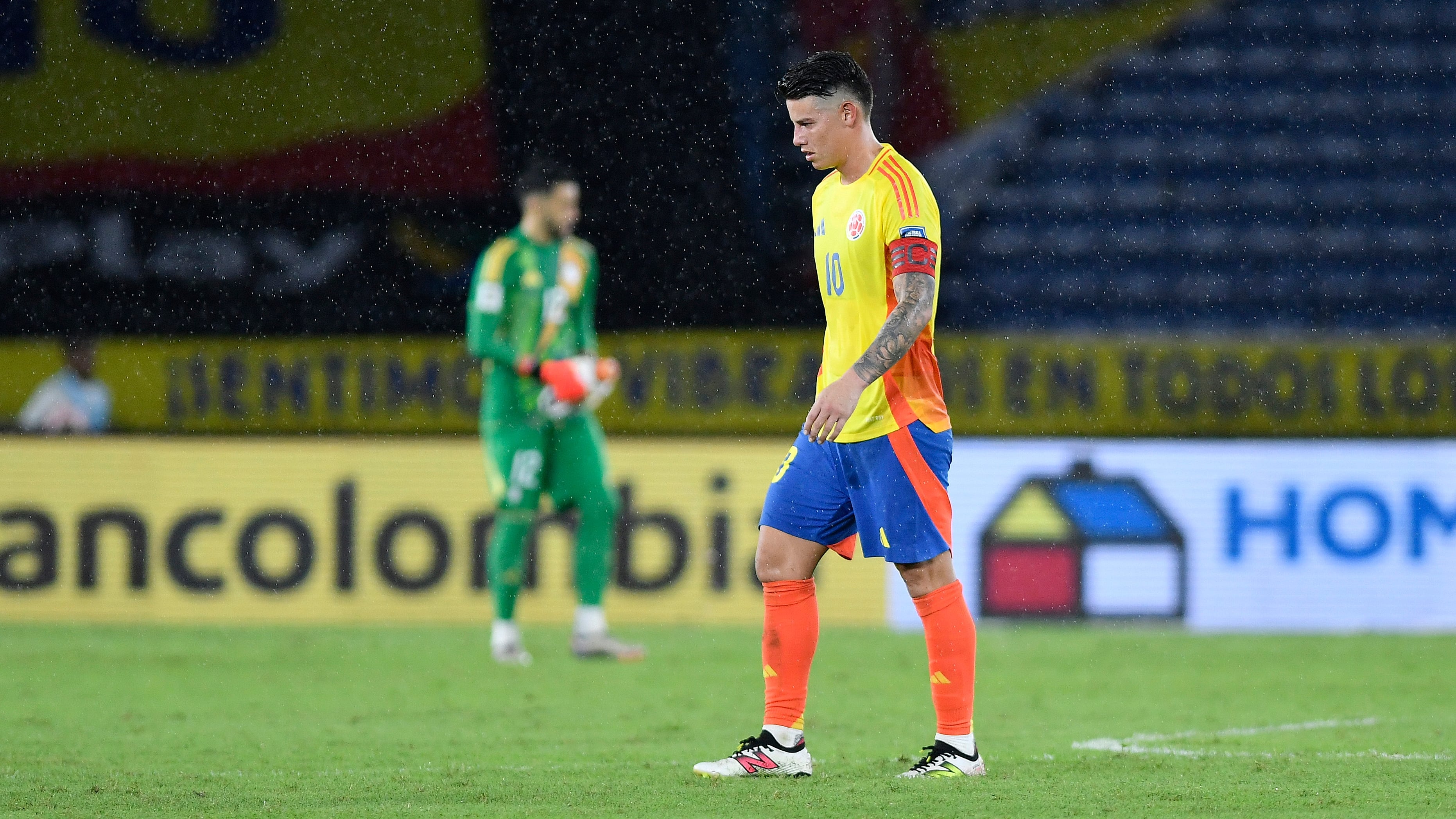 Furiosa reacción de James tras perder con Ecuador.