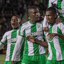 Atlético Nacional celebra su triunfo ante Melgar en Perú.
