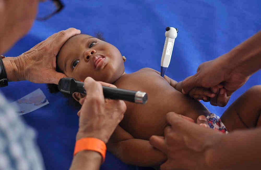 Uno de los servicios mas buscados por la población era la pediatría. Foto: Danilo Canguçu