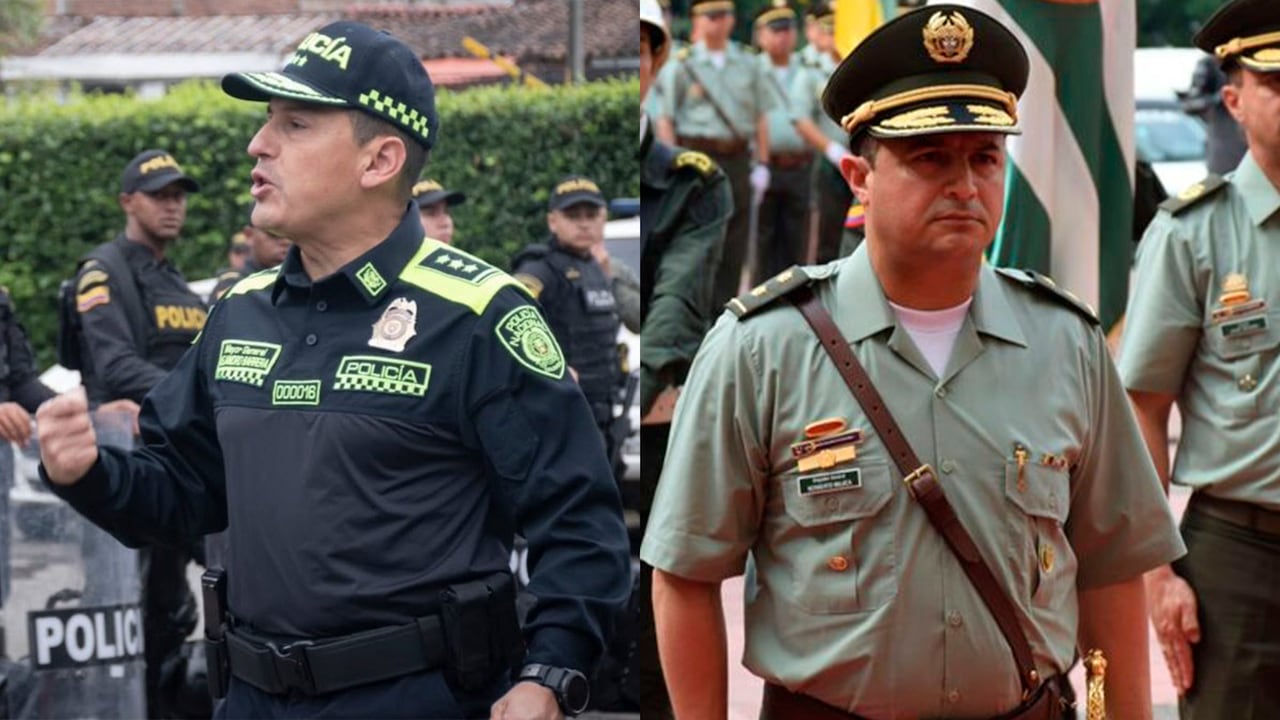 Los generales (r) Alejandro Barrera y Norberto Mujica.