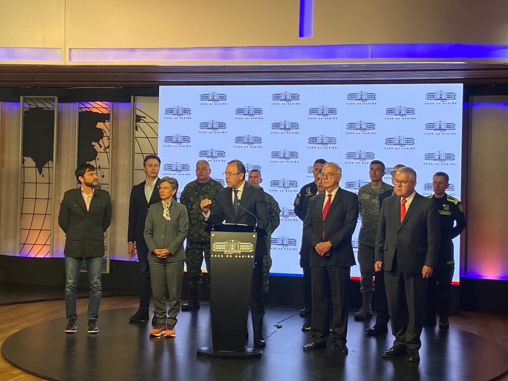 Consejo de Seguridad Nacional se llevó a cabo este lunes en Bogotá.