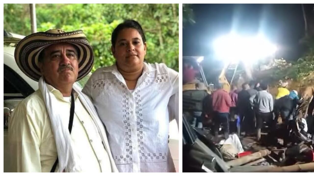Gustavo Peña, su esposa Kelly Jhoana Castaño murieron en un deslizamiento en Suaza, Huila.