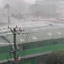 La granizada cayó en horas del mediodía de este miércoles.