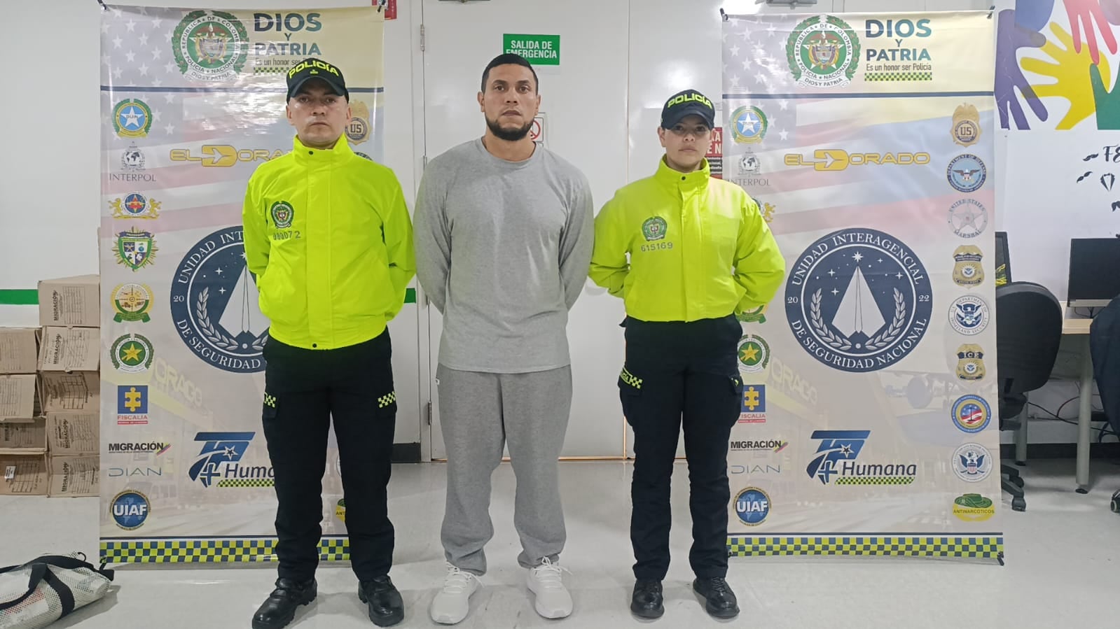 Alias Hawer en poder de la Policía.