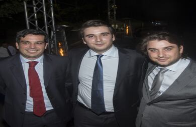 Simón Gaviria, Benji Gilinski y Gabriel Gilinski.